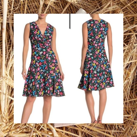 Elie Tahari Dresses & Skirts - $368 NWT Elie Tahari Bright Floral Slit Mini Dress
